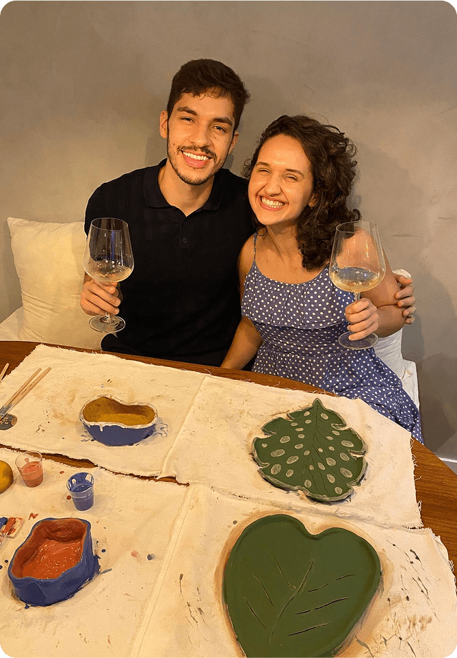 Experiência de cerâmica no espaço Casa Alvite